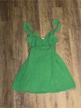 Sienna Sky Bright Green Tie-Strap Dress